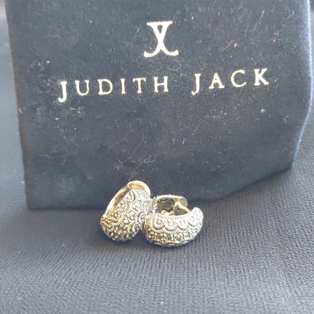 Original Judith Jack earrings! Sterling silver and marcasite.